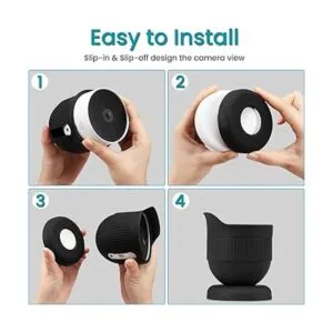 Fintie Funda de silicona compatible con Nest Cam para_7
