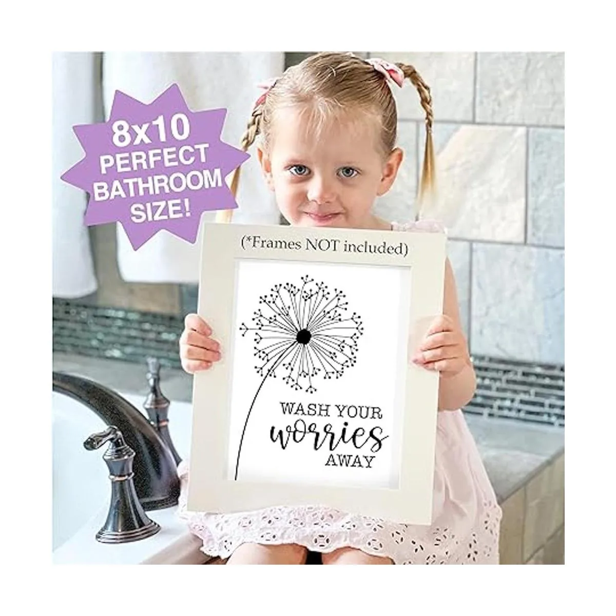 Decoración de pared de 12 dientes de león de 8 x 10_2