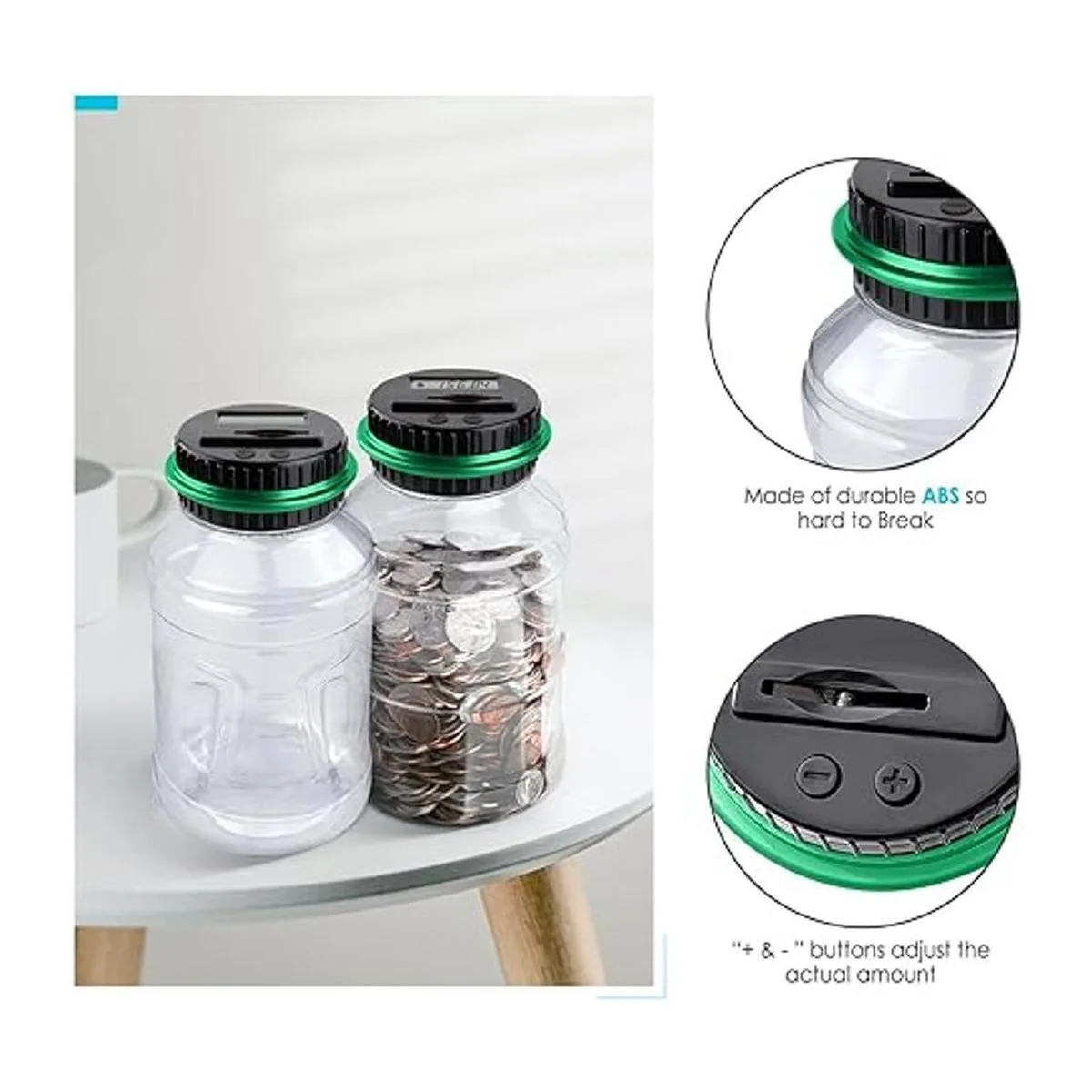 Vcertcpl Alcancía grande para adultos y niños banco_6