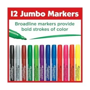 FaberCastell Marcadores de línea ancha jumbo 12_2