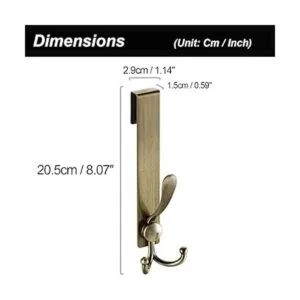 Flybath Ganchos para puerta de cristal de ducha paquete_6