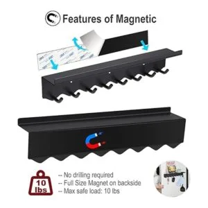 Volnamal Soporte magnético para llaves de pared llavero_6