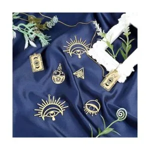 DICOSMETIC Colgante de acero inoxidable de ojo egipcio con_5