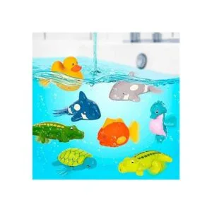 Battat Juguetes de baño de cuerda 4 piezas Juguetes_6