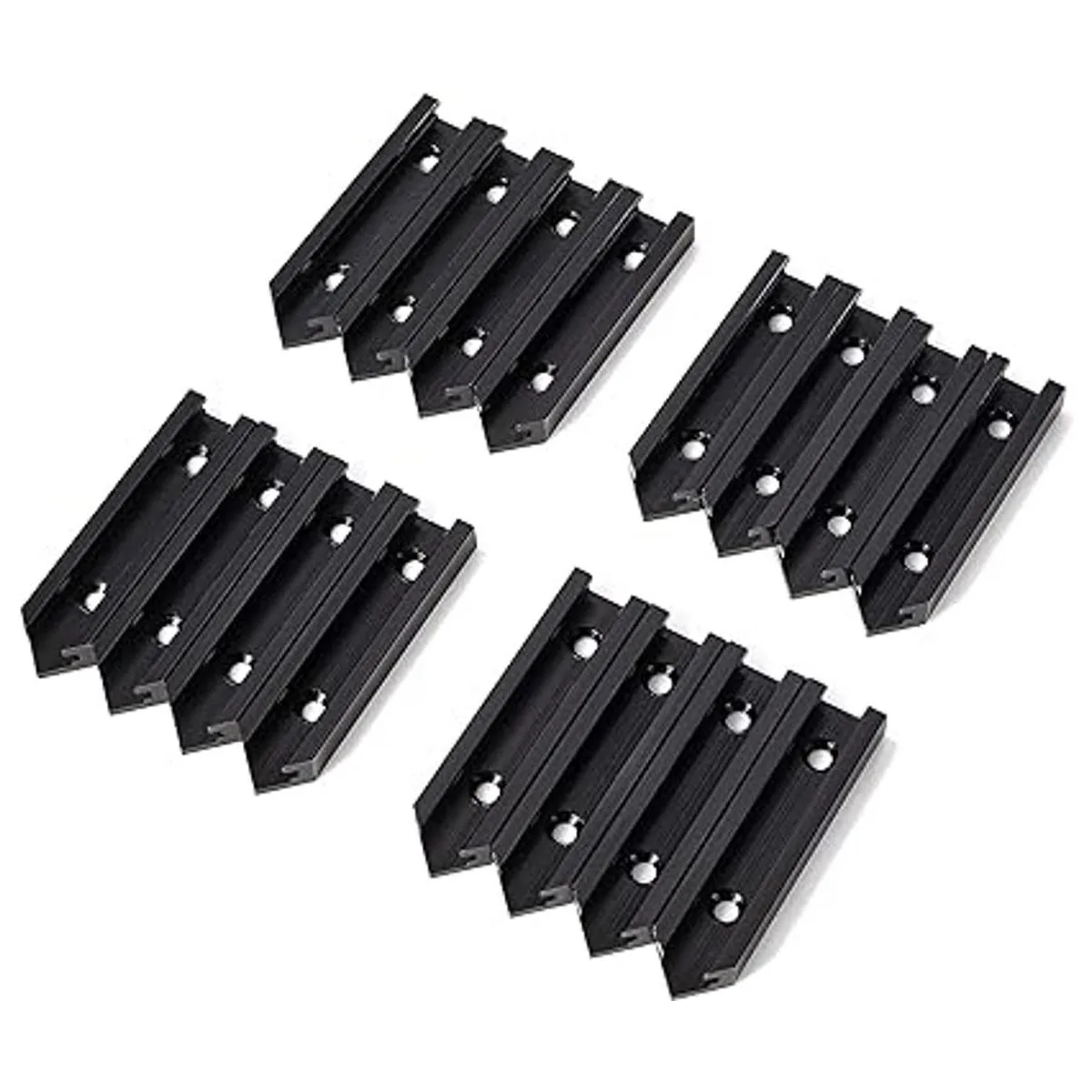 CLEAR STYLE Juego de 4 pistas en T para intersección de_2