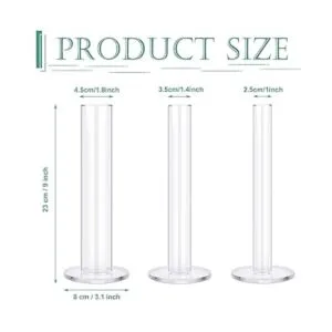 3 soportes de acrílico para coleteros de 9 pulgadas_2