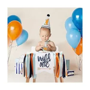 Wild One Banner para primer cumpleaños Cartel de silla_5