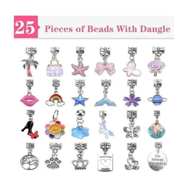 Victlov Kit de 126 piezas para hacer pulseras_3