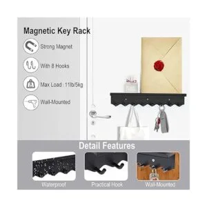 Volnamal Soporte magnético para llaves de pared llavero_2