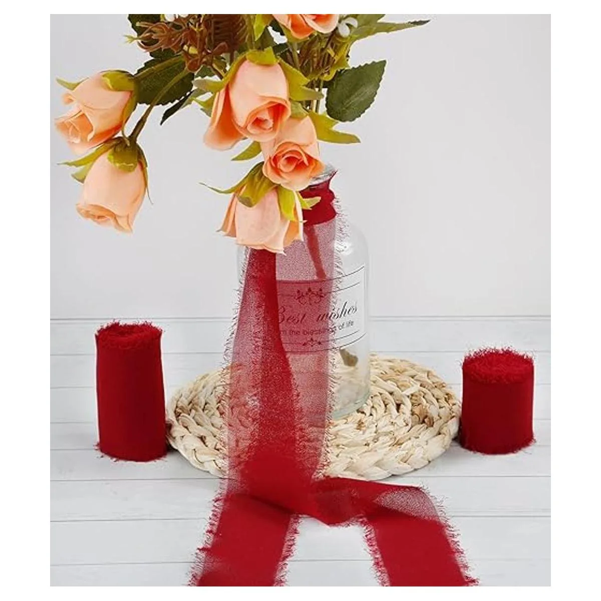 Joycrosso 3 rollos de cinta de gasa hecha a mano con_3