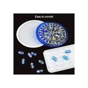 NiArt Rune Divination Juego de moldes de resina epoxi_4