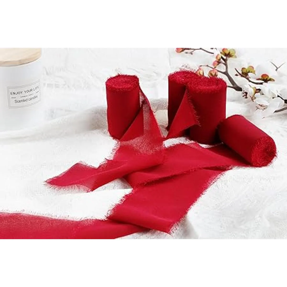 Joycrosso 3 rollos de cinta de gasa hecha a mano con_2