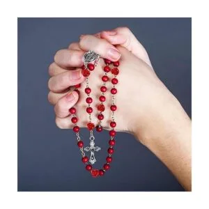 140 piezas de suministros para hacer rosarios cuentas de_5