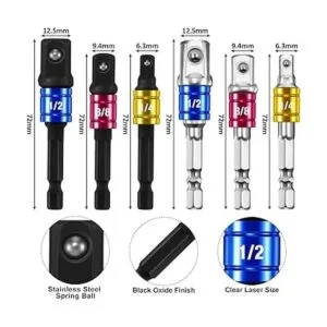 Juego de 10 adaptadores de brocas incluye adaptadores de_3