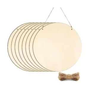 FSWCCK 8 círculos de madera en blanco de 12 pulgadas para_1