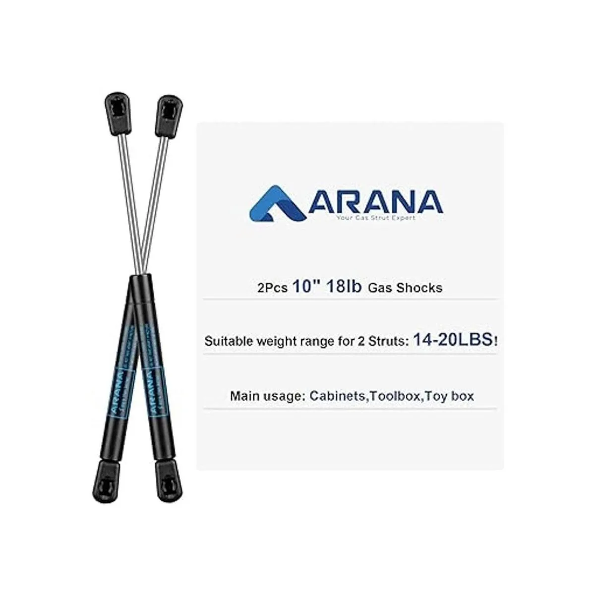 ARANA Soportes de amortiguadores de gas de 10 pulgadas 18_2