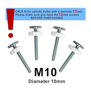 Paquete de 4 barras de husillo roscadas para puertas de_2