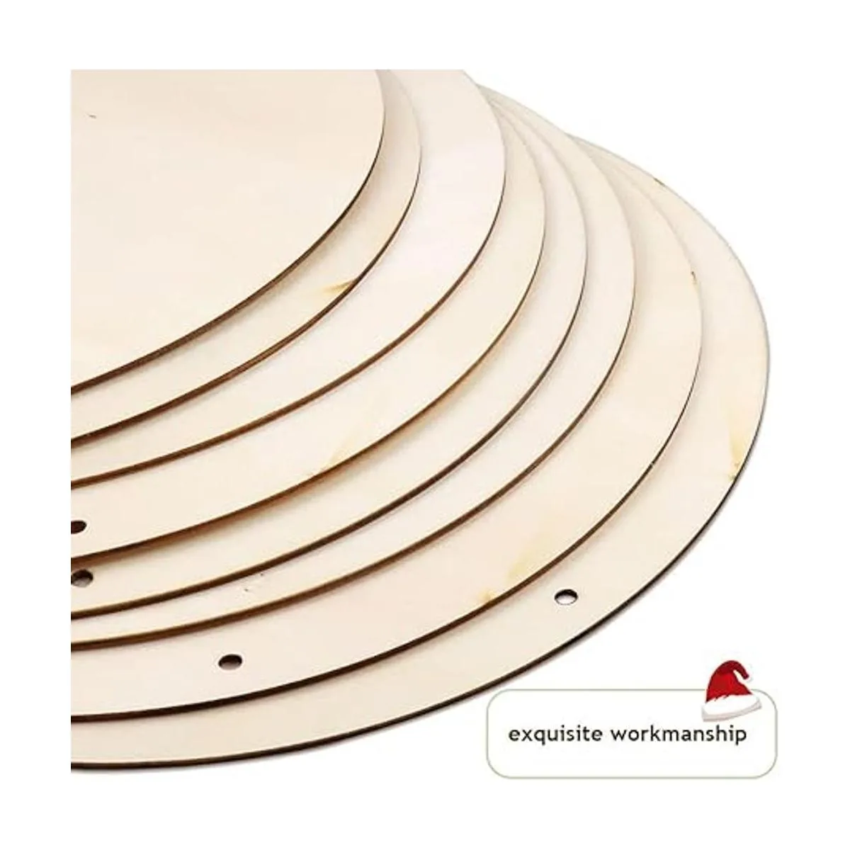 FSWCCK 8 círculos de madera en blanco de 12 pulgadas para_3