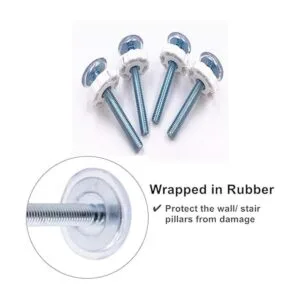 Paquete de 4 barras de husillo roscadas para puertas de_4