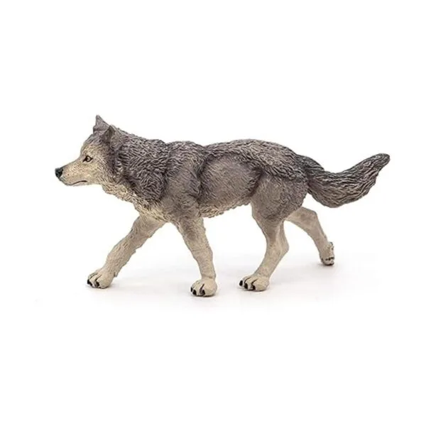 Figura de lobo gris de Wild Animal KIngdom de Papo_5