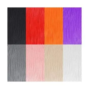 8 piezas de tela cuadrada de piel de zorro sintética de 10_7