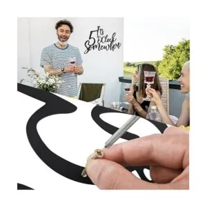 Letrero de metal con texto en inglés Its 5 Oclock_3