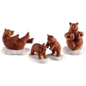 Lemax Village Collection Bear Family Snowday 02943_2