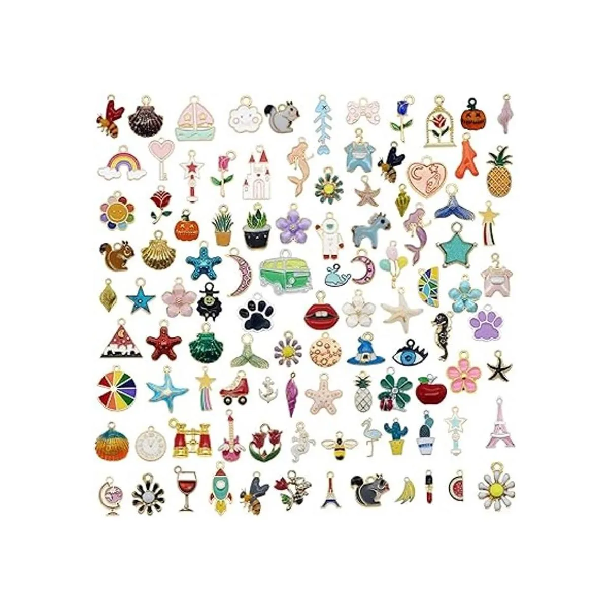 JJG 100 unidades 50 pares de frutas surtidas animales_2