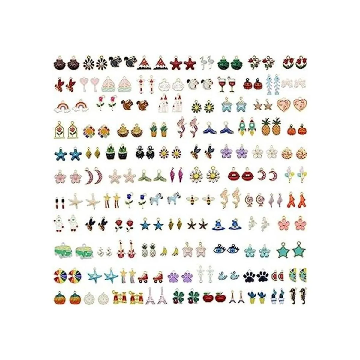 JJG 100 unidades 50 pares de frutas surtidas animales_1