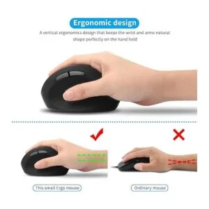 Mouse inalámbrico vertical mouse ergonómico vertical_6