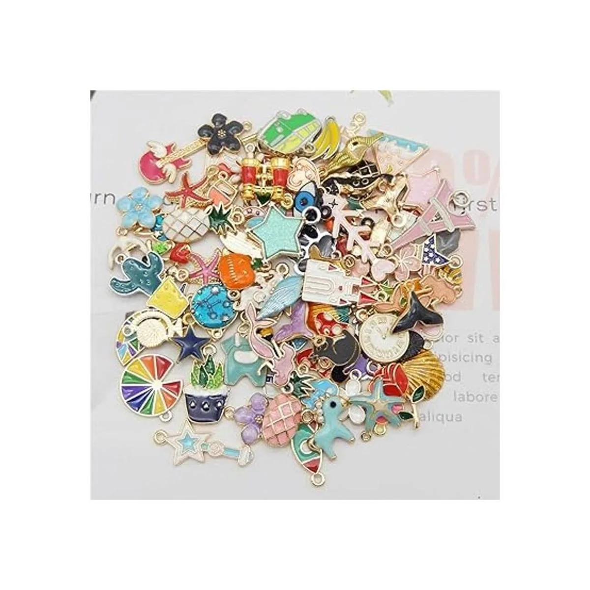 JJG 100 unidades 50 pares de frutas surtidas animales_3