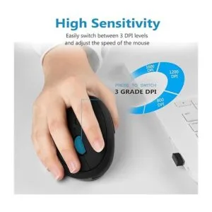 Mouse inalámbrico vertical mouse ergonómico vertical_2