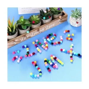 4000 pompones para manualidades varios pompones de 0.3_4