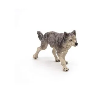 Figura de lobo gris de Wild Animal KIngdom de Papo_3