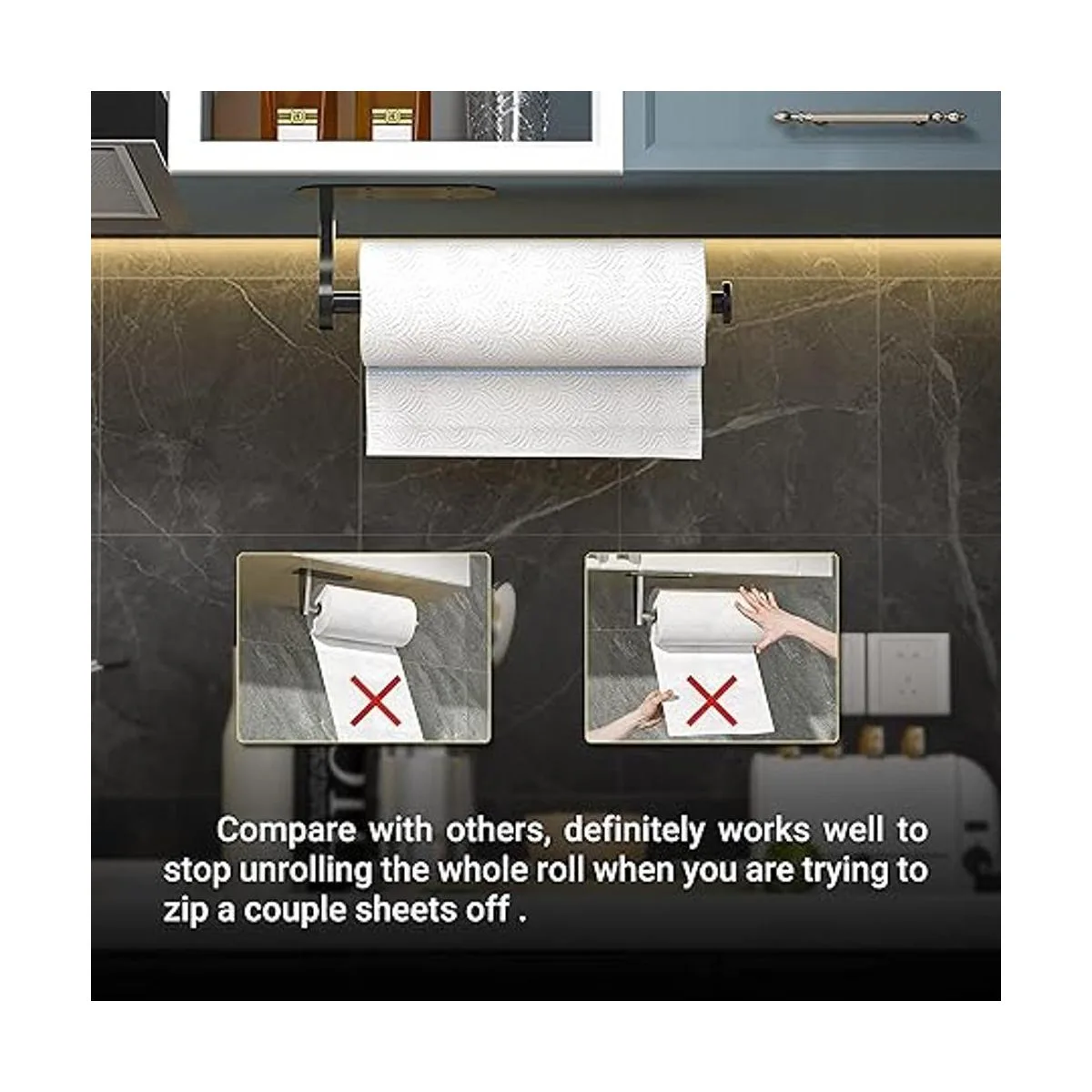 Swaitee Soporte para toallas de papel soporte para_7