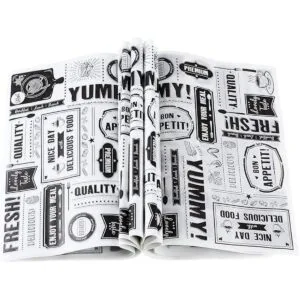 150 hojas de papel de cera de periódico papel de_1