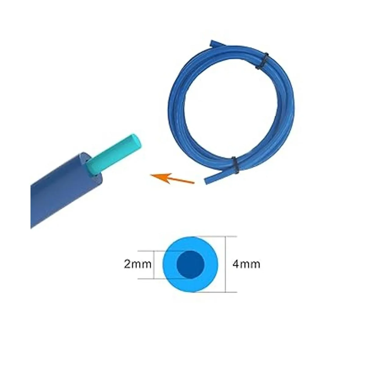 Tubo Bowden para impresora 3D de 2 M tubo de teflón PTFE_3