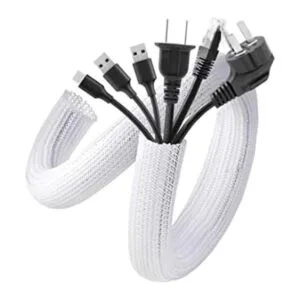AGPTEK Funda de cable blanca paquete de 2 unidades de 5_1