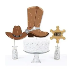 Big Dot of Happiness Western Hoedown Juego de 15 palos de_3