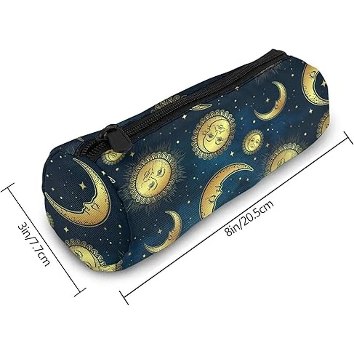 Duduho Estuche para lápices con diseño de luna y estrellas_3