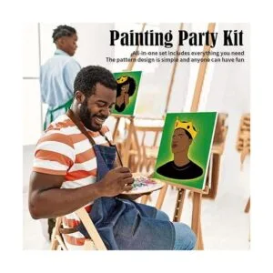 Kit de pintura y sorbo predibujado para pintar para_4