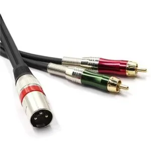 SiYear XLR macho a 2 cables de conexión divisores en Y 1_2