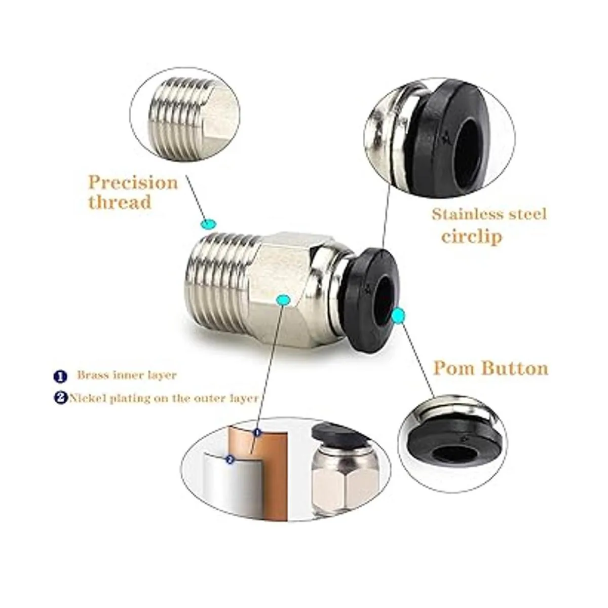 Tubo Bowden para impresora 3D de 2 M tubo de teflón PTFE_4