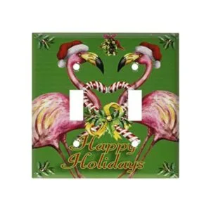 Flamingo día festivo Interruptor Placa D535plate_1