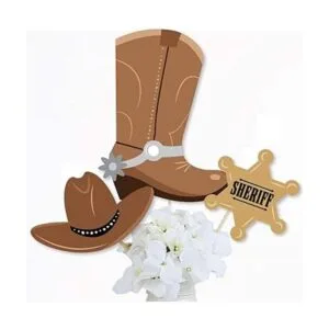 Big Dot of Happiness Western Hoedown Juego de 15 palos de_2