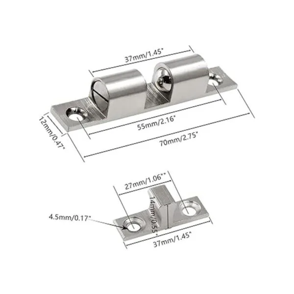 Jiozermi 5 piezas de 2.75 70 mm doble bola tensión_5