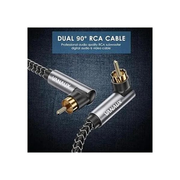 VANAUX Cable RCA de 90 grados cable RCA de ángulo recto_3