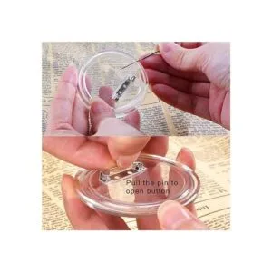 BUYGOO Kit de 30 insignias de botón de diseño acrílico de_4