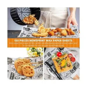 150 hojas de papel de cera de periódico papel de_5