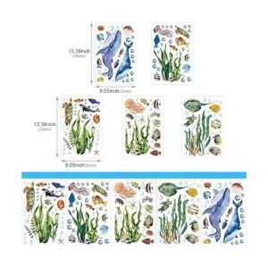 Calcomanías de pared que brillan en la oscuridad bajo el_4